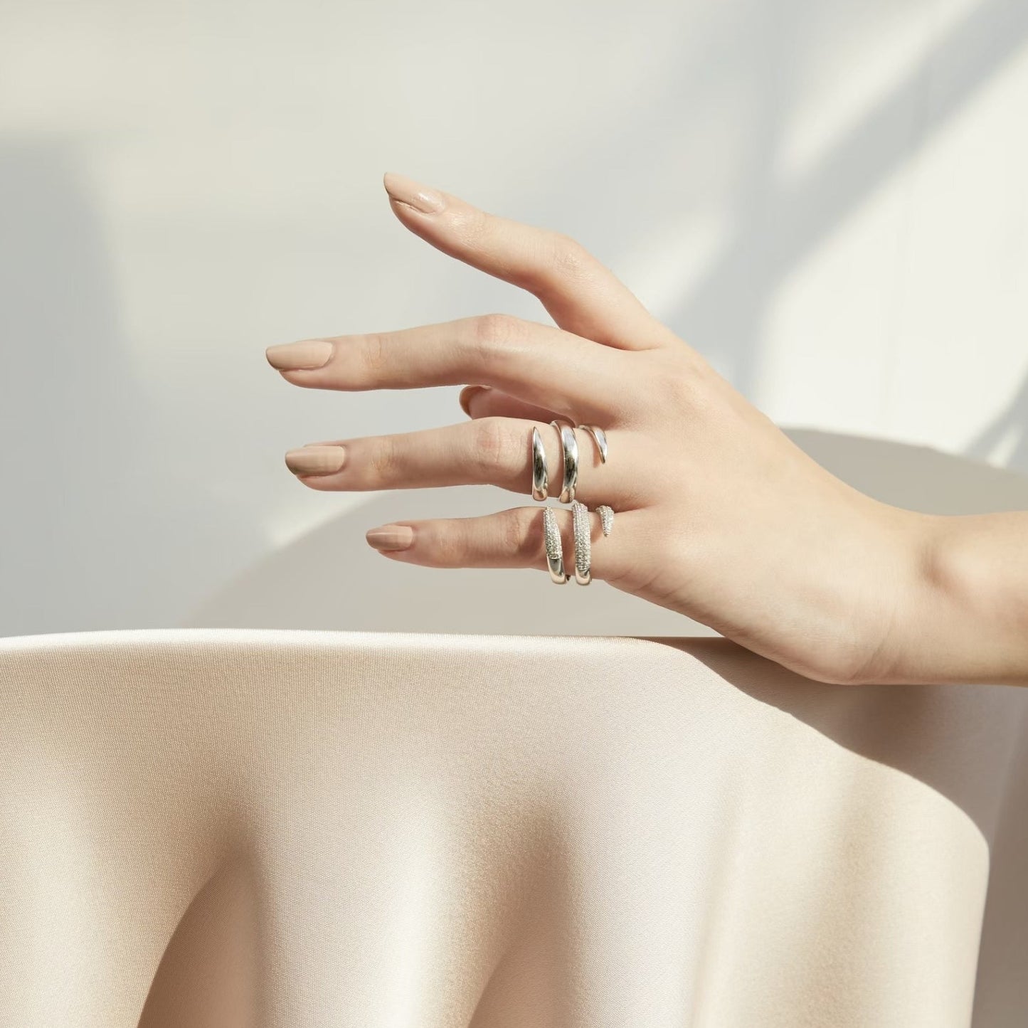 Diamond Double Claw Ring