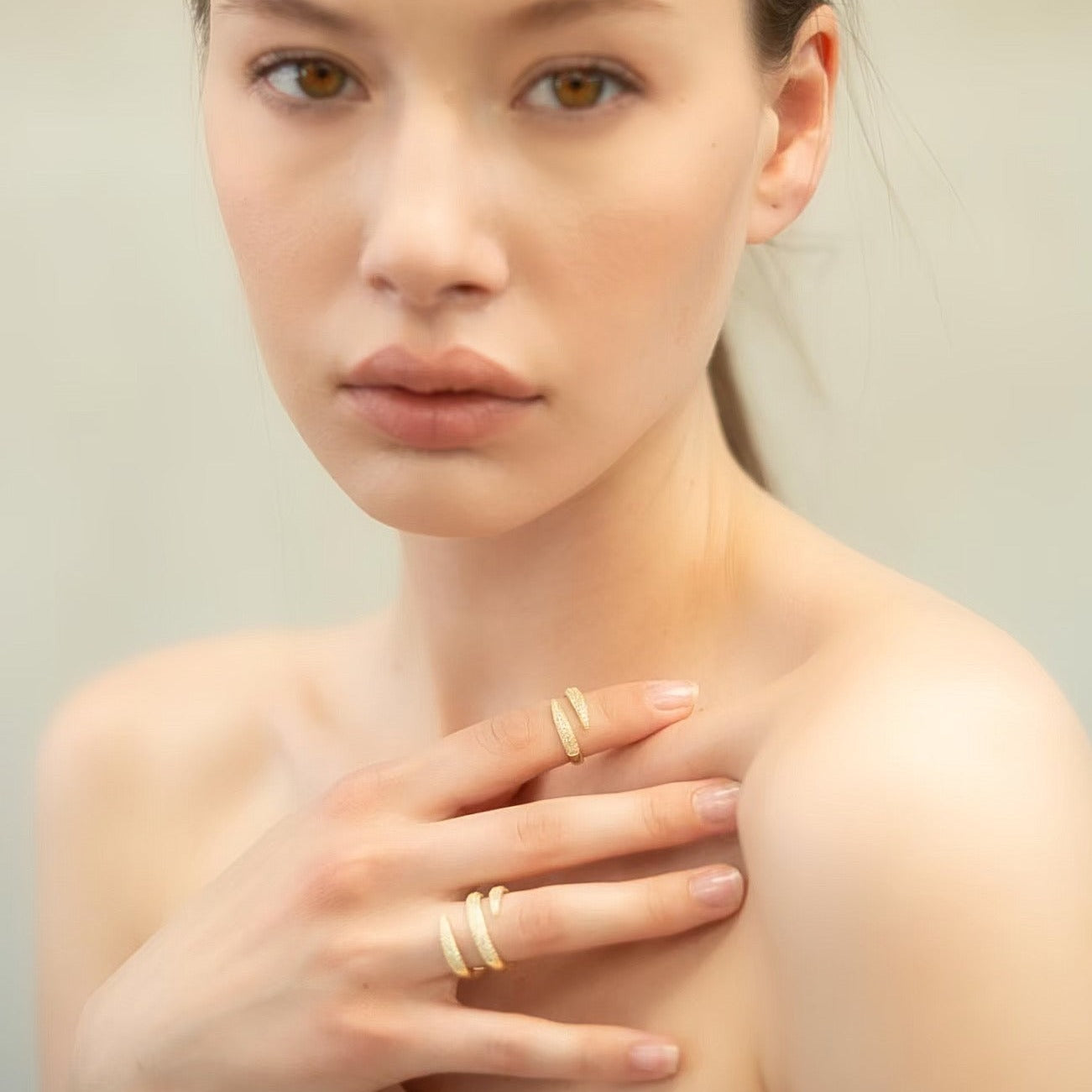 Diamond Double Claw Ring