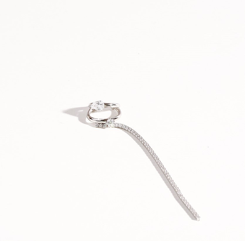 Diamond Chain Ear Cuff
