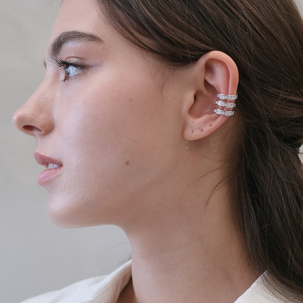 Baguette Triple Ear Cuff