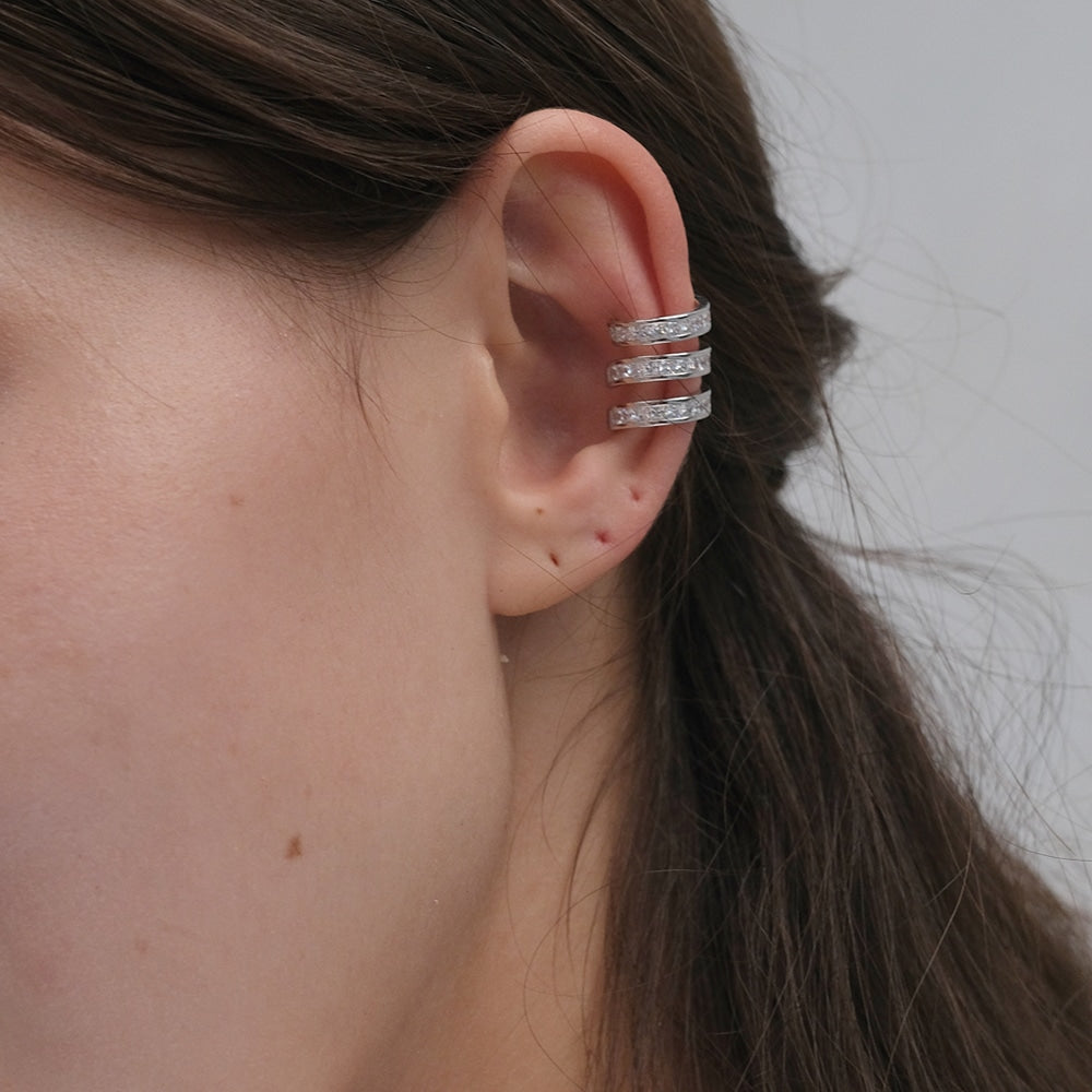 Baguette Triple Ear Cuff