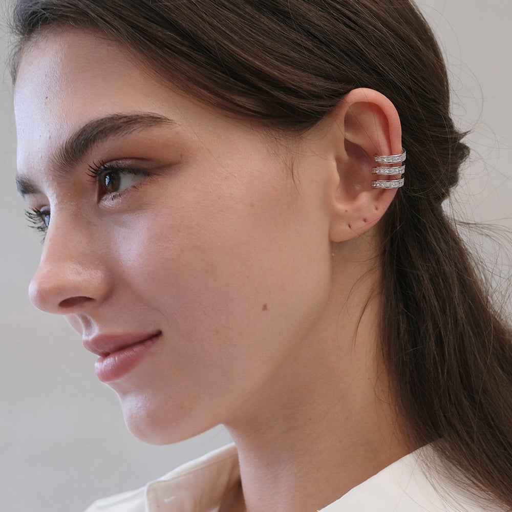 Baguette Triple Ear Cuff