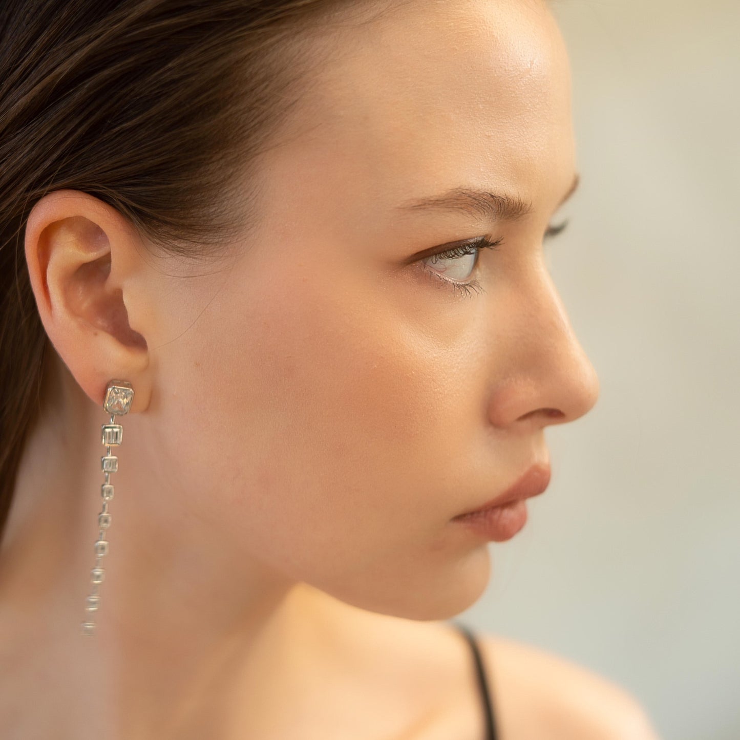 Baguette Drop Earrings