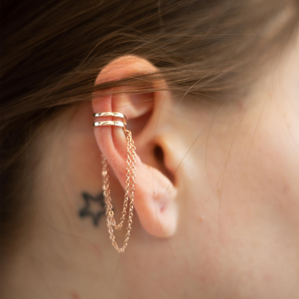 Double Chain Ear cuff